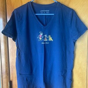 Life Is Good Women's Navy Graphic Tee